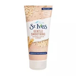 ST. IVES GENTLE SMOOTHING OUTMEAL SCRUB & MASK FACE BPOM / ST.IVES ST IVES ST.IVEST ST IVEST OATMEAL