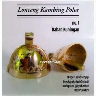 Lonceng Kambing no1 dan no2 Polos Lonceng Kuningan Sapi Klintingan krincingan kluntung sapi klontong Lonceng sapi