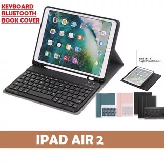 IPAD AIR 2 Flip Case Keyboard Bluetooth Leather with Pen Holder