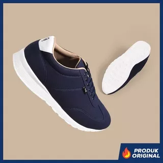 SOHO NAVY ORIGINAL x FOOTSTEP Sepatu Sneakers Biru Dongker Pria Kets Tali Casual Jalan Santai Hangout Kondangan Kuliah Sekolah Simple Sporty Fashion Premium Canvas Skate Footwear Big Size Jumbo Ukuran Besar 44 Distro Bandung Keren Murah Terbaru Branded