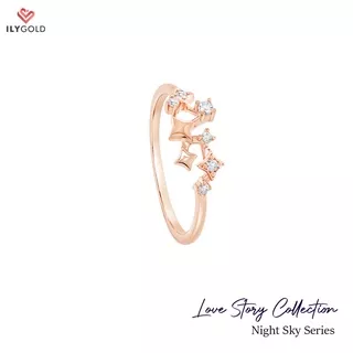 Ladies Ring Stars Night Sky Series ILY GOLD Love Story Collection