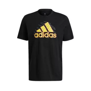 Adidas Men`s Jungle Logo Graphic Tee - Black