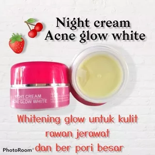 Cream Malam Theraskin Acne Glow White , Acne White Glow , Cream Malam Acne Glowing