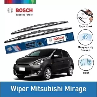 Bosch Sepasang Wiper Kaca Mobil Mitsubishi Mirage Advantage 21 & 18