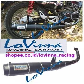 Knalpot RX King RX spesial tipe standar racing black doff