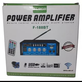 POWER AMPLIFIER BLUETOOTH F-188BT//AMPLIFIER SALON AKTIF F 188BT//POWER AMPLIFIER & MIXER /AMPLI FLECO TERBARU