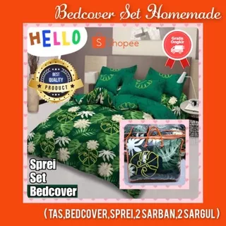 [BEDCOVER SET SPREI] Bedcover Set Minimalise 160x200 180x200 | Bedcover/Set Badcover/Betcover Murah Homemade Motif Mickey Mouse - Badcover Set Murah Katun Disperse - Bedcover King Queen - UK 180x200 160x200