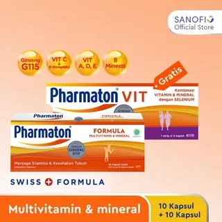 Pharmaton Formula & Pharmaton Vit Strip 5 Kapsul