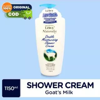 Leivy Shower Cream Goats Milk 1150ml Pump - Sabun Susu Kambing Membuat Kulit Putih Melembabkan