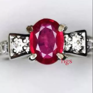 NATURAL BATU RUBY MOZAMBIK UNTUK WANITA