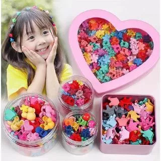 20Pcs/Pack  Girls Mini Hair Claws Hairpin /  Colorful Flower Hair Jaw Clip /  Baby Side Barrette Hair Claws Clamp / Children Hairpin Hair Accessories