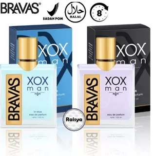 BRAVAS XOX Man Eau De Parfum 100ml In Black / In Blue / Parfum Laki-Laki / Parfum Pria