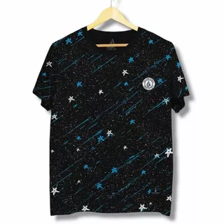 KAOS SURFING COLCOM hitam motif galaxsi