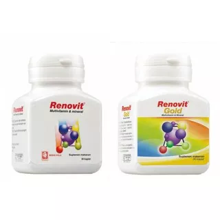 Renovit Multivitamin & Mineral Dan Renovit Gold Isi 30 Tablet