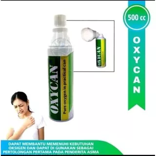 Oxycan green tabung portabel | Oksigen portable 500ml