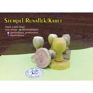 STEMPEL KARET RUNAFLEK STEMPEL KAYU MURAH