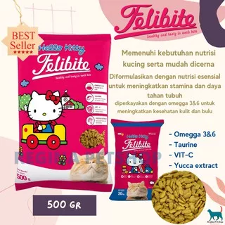 Makanan Kucing FELIBITE Cat Food Premium Freshpack 500 Gr