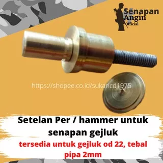 SHammer Setelan Per Pemukul  angin Gejluk tutup belakangnya OD 22 Tebal 2 mm SNO - 0694