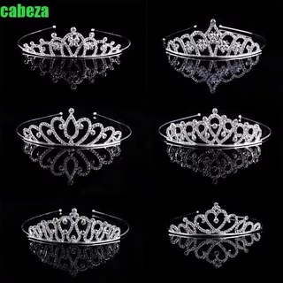 CABEZA High Quality Crystal Rhinestone Crown Headband Hair Ornaments Tiaras Crowns Headbands Stunning Love Heart Hair Accessories Tiara Head Piece Party Butterfly Fashion Bridal Wedding Jewelry