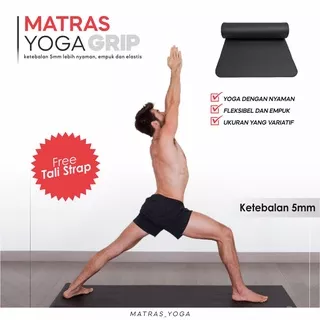 Matras_Yoga Matras Yoga Matras Olahraga Matras Gym Anti Slip Tebal 5mm MY017