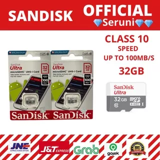 MICROSD SANDISK ULTRA 32GB CLASS 10 SPEED 80MBPS / 100MBPS (NA)