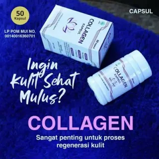 collagen Kapsul Bpom& Halal 50kapsul /Fish collagen Kecantikan Kulit