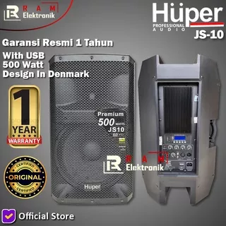 Speaker Aktif 15 Inch HUPER JS-10 / JS10 / JS 10 Original Harga 1 Unit
