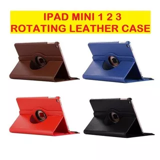 iPad Mini 1 2 3 Retina Rotating Leather Flip Book Stand Cover Case Casing Sarung Kesing