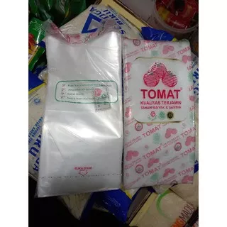 plastik tomat 1/2kg/plastik tomat setengah kilo/plastik tomat 12x25