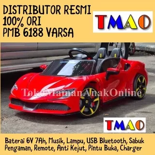 Mobil aki PMB 6188 VARSA Ferrari Lamborghini M6188 Remote Mainan Anak