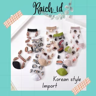 Kaos Kaki Wanita Transparan Motif Lucu Food Makanan / Kaos Kaki Korean Style Motif Lucu Food Makanan / Kaus Kaki Transparan Korean Style / Kaus Kaki Wanita Pria / Stoking Stocking Motif Lucu / Stoking Jaring / Kaos Kaki Stocking Stoking / Socks