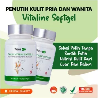 PEMUTIH KULIT VITALINE SOFTGEL | PENCERAH KULIT VITAGEL | PEMUTIH BADAN BPOM |SUPLEMEN PEMUTIH KULIT