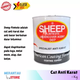 Cat Anti Karat Mobil Metal Besi Bocor Tahan Panas Flinkote Plingkut Flingkut Plinkut SHEEP Rust 1 Kg