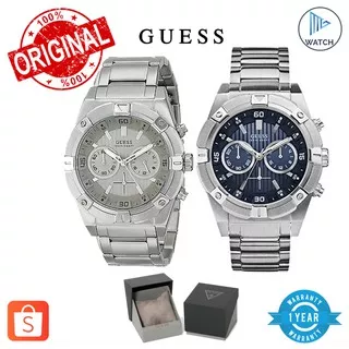 GUESS ORIGINAL - GARANSI JAM TANGAN PRIA CHRONOGRAPH STAINLESS STEEL W0377G2 W0377G1