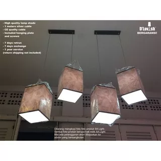 SQH-3 Kap variasi - Lampu Gantung Hias/Dekorasi ( 1 set 3 gantungan lampu)