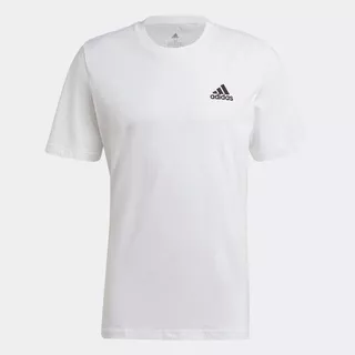 adidas NOT SPORTS SPECIFIC Essentials Embroidered Small Logo Tee Pria Putih GK9640