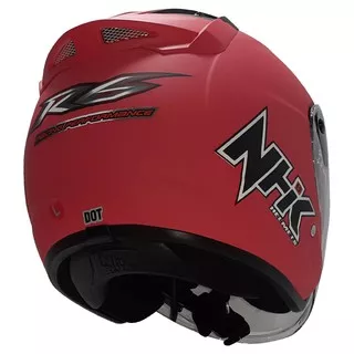 Helm NHK R6 Solid Polos Pink Magenta Doff Magenta Dop Half Face