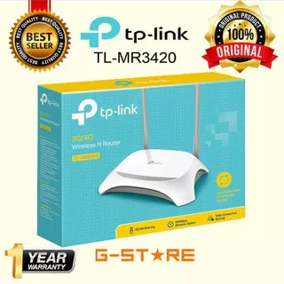 TP Link MR3420 Router 3G/4G USB Modem Wireless 300Mbps TL MR3420 Router Wifi Internet Murah ORIGINAL Garansi Rumah Kantor Tp-link mr3420 Komputer Computer MR 3420 MR3420