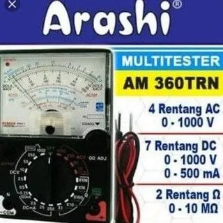 Multitester Analog AM-360 TRn / Multitester Manual ARASHI (Standard SNI)