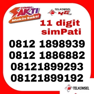 perdana simpati 11 digit sakti combo