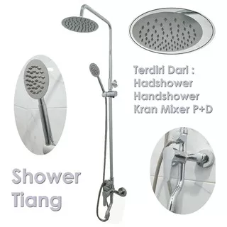 Shower Tiang Set Bahan Stainless Shower Kolom Shower Tiang Mixer P+D