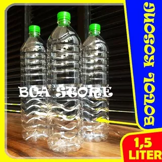 Botol X Air Mineral Aqua Oasis LeMineral Kosong Bersih 1500 ml 1,5L Botol Cupang / Pot Tanaman