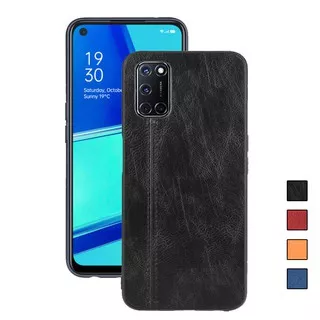 OPPO A92 Case PU Leather Hard Silicone Back Cover Phone Case OPPO A92 OPPOA92 Casing
