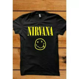 KAOS BAND NIRVANA / KAOS CURT COBAIN / BAJU PRIA / BAJU WANITA / KAOS