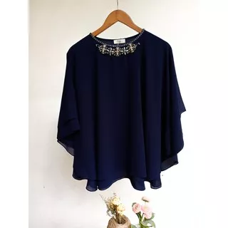 Tazkiya Blouse Navy