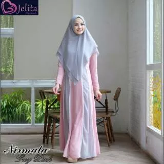 Promo Cuci Gudang! Gamis Chiffon Syari Nirmala Syari Jelita Jelgant