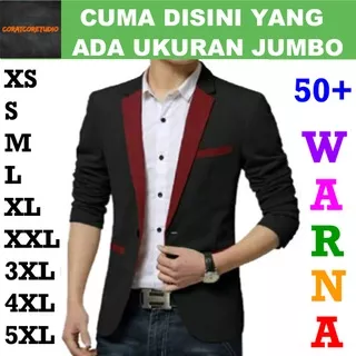 XXXXXL 5XL XXXXL 4XL XXXL 3XL XXL XL L M S XS JAS Pria BLAZER Cowok TEBAL SETELAN Polos Groomsmen Kantor Office Kerja Resmi Formal Kasual Casual Kuliah Wisuda Resepsi Pernikahan Kantong Saku HITAM LIS MERAH MAROON HATI TUA GELAP Jas Kancing 1 2 Saku Tutup