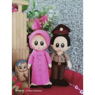 Boneka flanel karakter