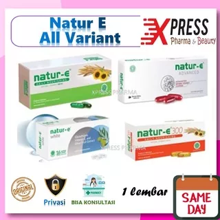 ?XPRESS? Natur E 100 isi 32 soft kapsul Nature Dus 30 Dos Advance Advanced 300 mg iu White