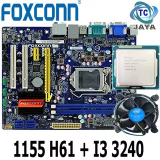 Paket MAINBOARD LGA 1155 H61 FOXCONN Plus Processor Core i3 3240